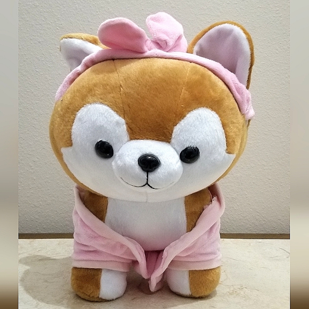 Snuggle Buddy Shiba With Removable Heat Pad